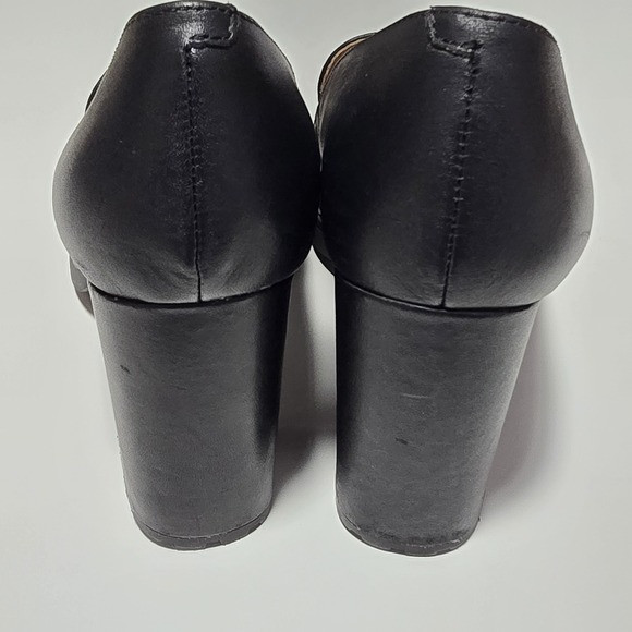 Naturalizer Callie-Moc Black Leather Block Heel Women's Loafers Swing Size 9.5M - Picture 5 of 10